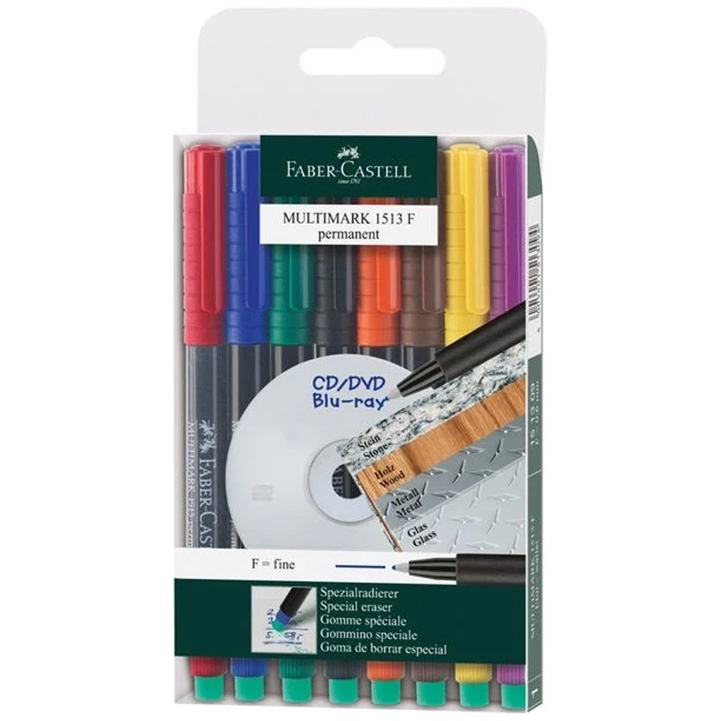 Faber-Castell: Multimark алкохолни маркери комплект F 0,6 мм – 8 бр изображение 1
