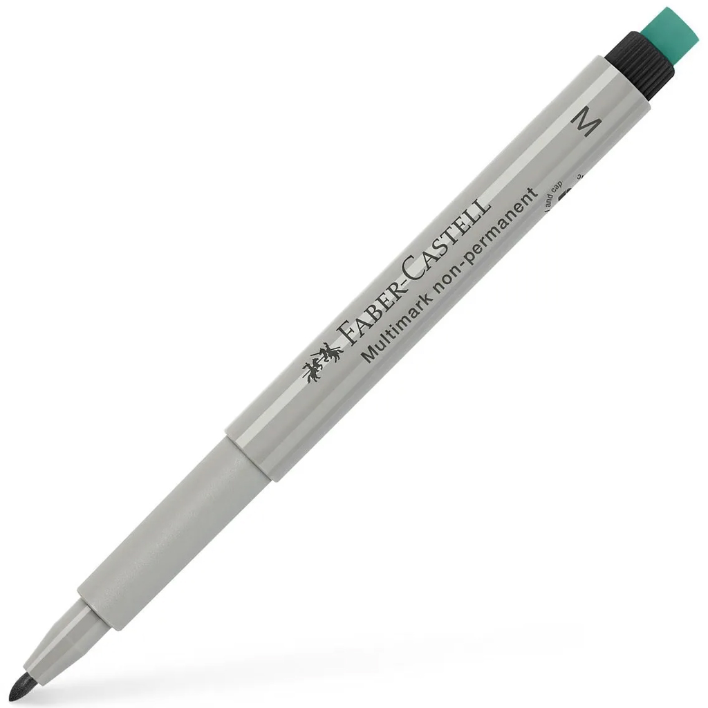 Faber-Castell: Multimark черен фолиен маркер M с закръглен връх изображение 1