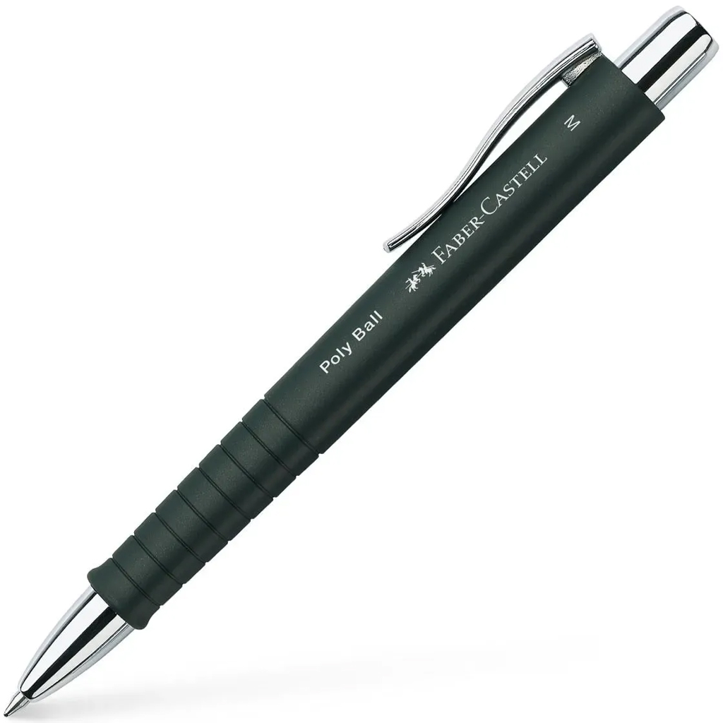Faber-Castell: Poly Ball M черна химикалка изображение 1
