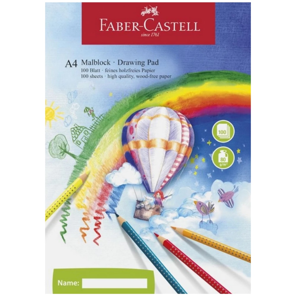 Faber-Castell: Рисувателна тетрадка A4 100 листа 80g изображение 1