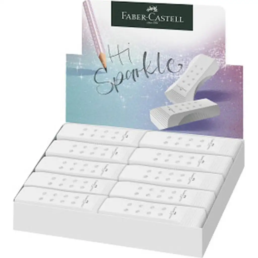 Faber-Castell: RollOn Sparkle без PVC гуми в бял цвят 1бр изображение 1