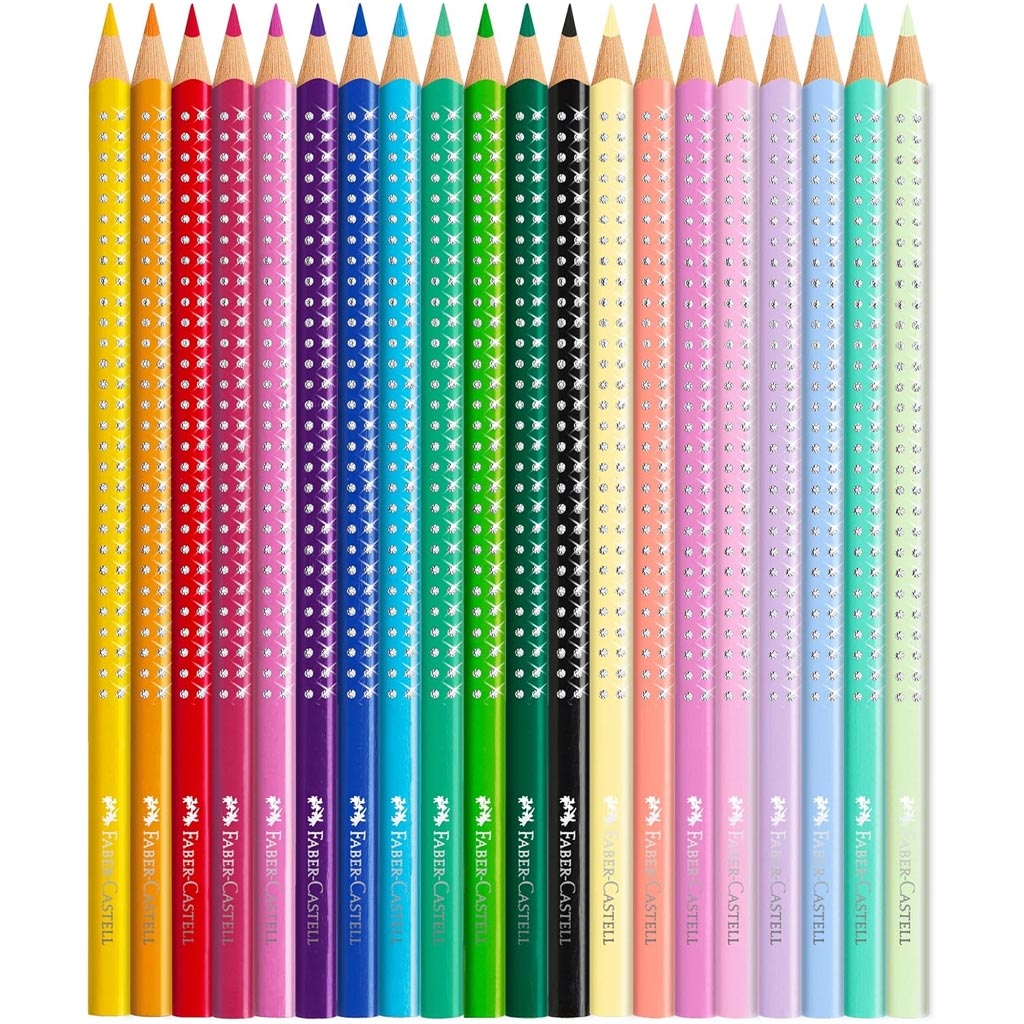 Faber-Castell: Sparkle Butterfly 20бр. цветни моливи в метална кутия изображение 2