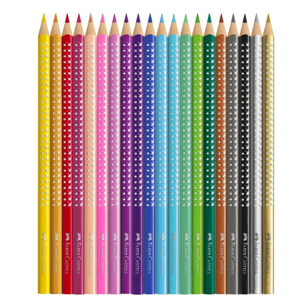 Faber-Castell: Sparkle цветни моливи комплект – 20 части метална кутия изображение 4