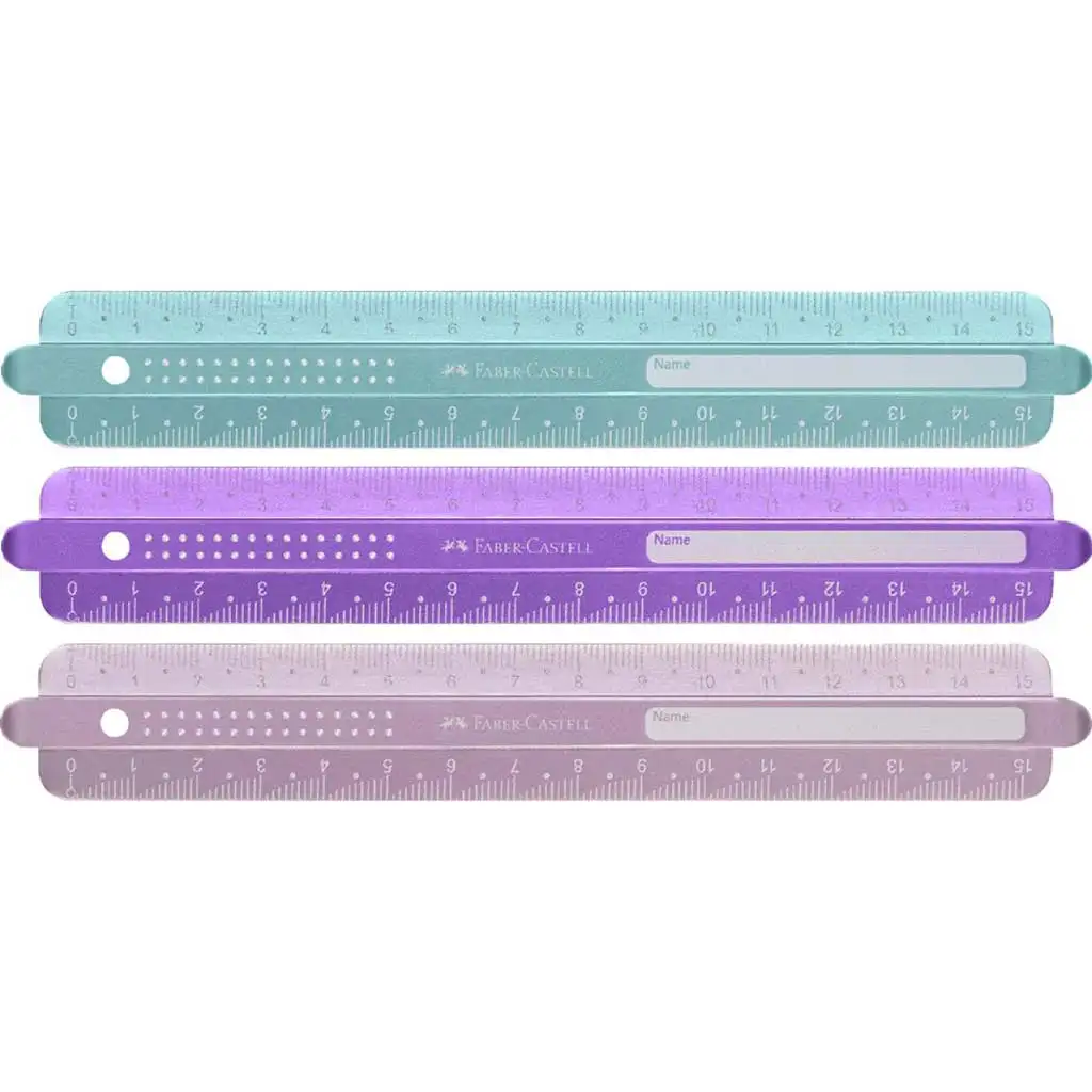 Faber-Castell: Sparkle гъвкав линийка 15см в различни цветове изображение 1