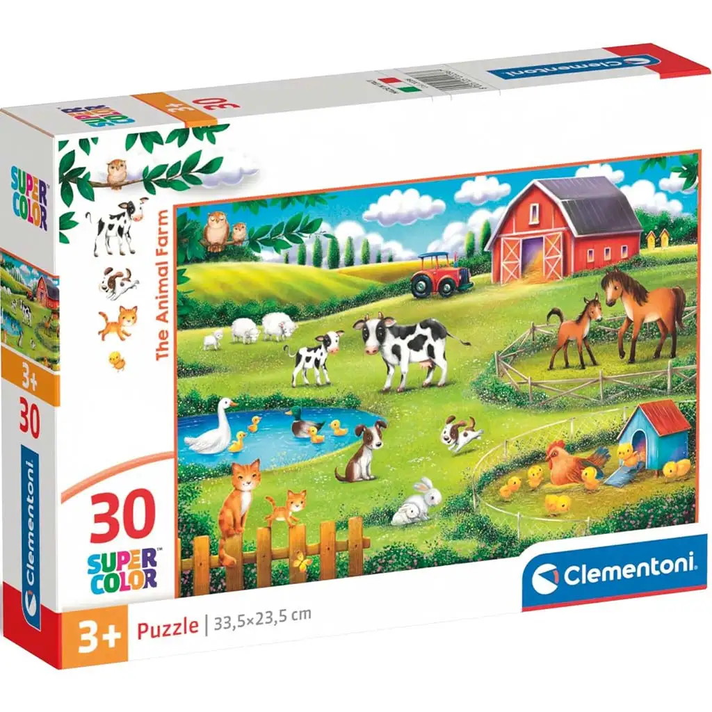 Ферма с животни 30 части Supercolor пъзел - Clementoni изображение 1