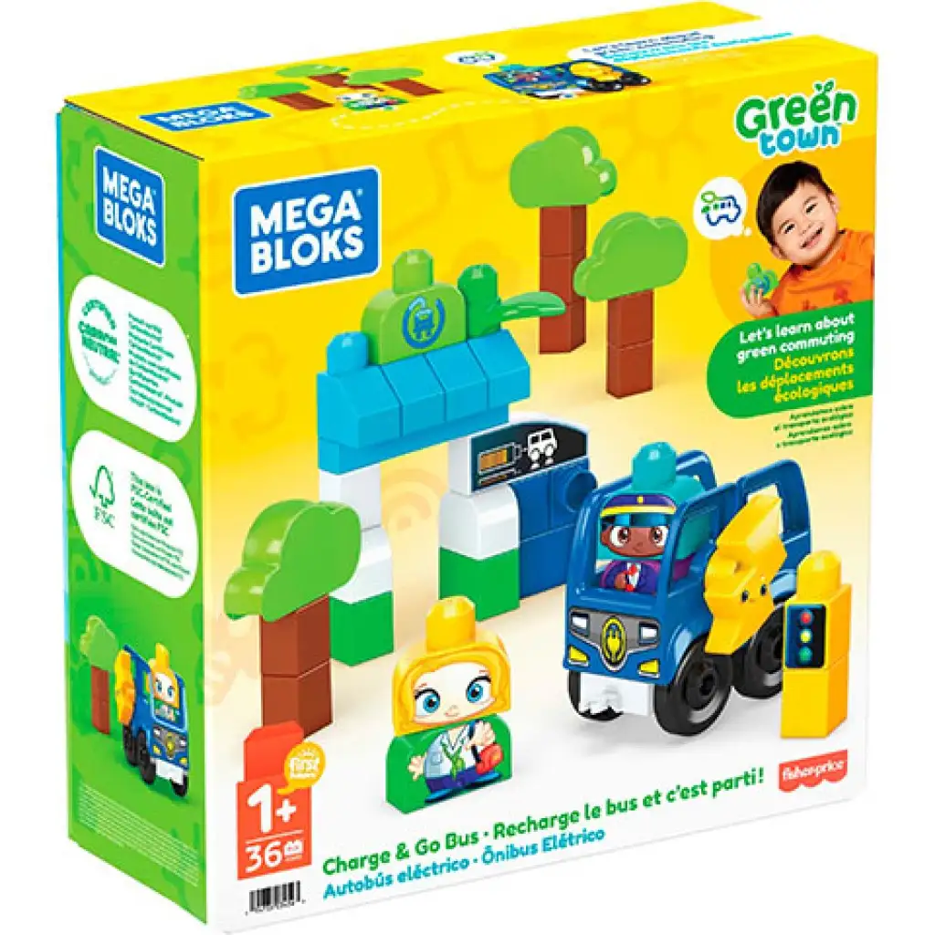Fisher-Price: Автобусна спирка Green Town с зарядна станция - Mega Bloks изображение 1