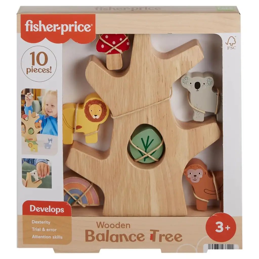 Fisher Price: Дървена балансова горичка - Mattel изображение 1