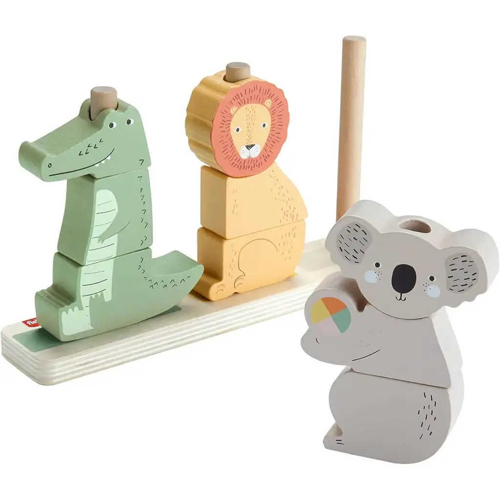 Fisher-Price: Дървена играчка с животни - Mattel изображение 2