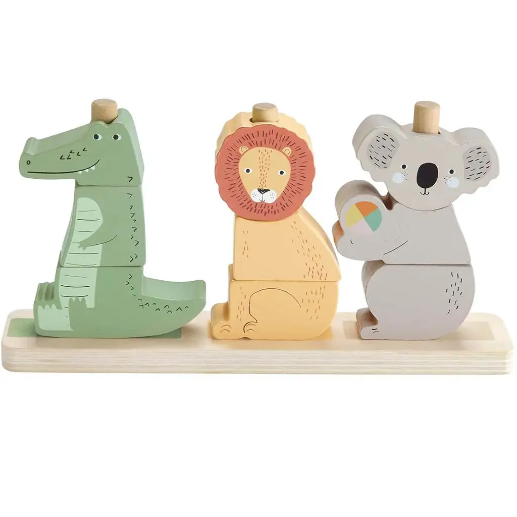 Fisher-Price: Дървена играчка с животни - Mattel изображение 3