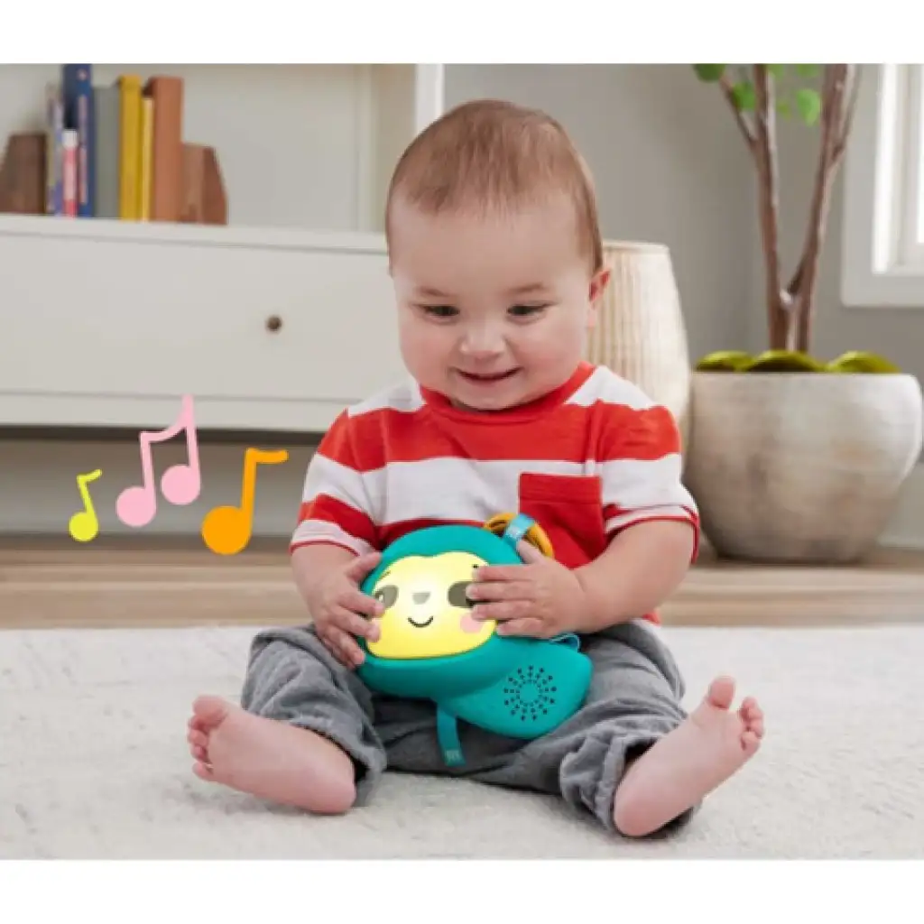 Fisher-Price: Дъждовна гора 3 в 1 играчка с музикален ленивец и възглавничка за корем - Mattel изображение 5