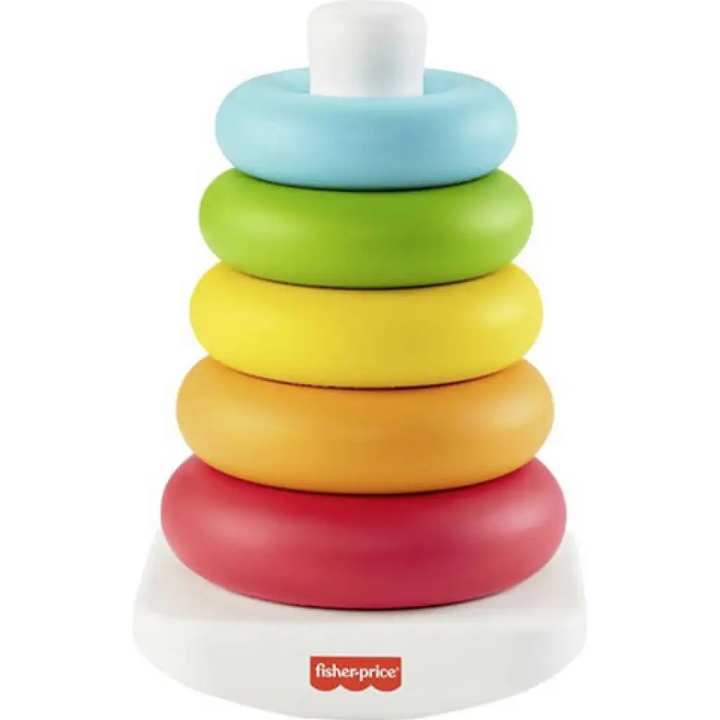 Fisher-Price: ECO Цветна пирамидка с пръстени за бебета - Mattel изображение 2