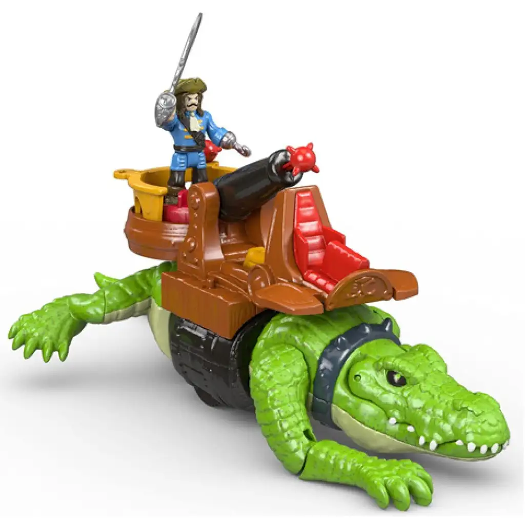 Fisher-Price: Играчка комплект с крокодил и капитан Хук - Mattel изображение 3