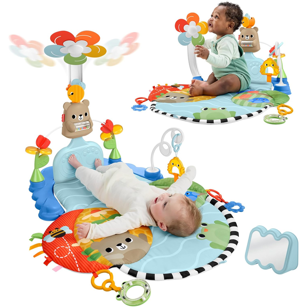 Fisher-Price: Интерактивен килим за игра с мечета - Mattel изображение 2