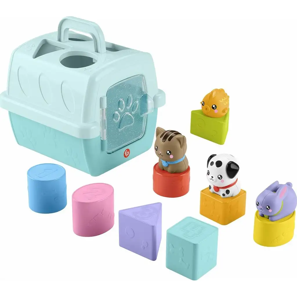 Fisher-Price: Малки любимци занимателен животински сортер - Mattel изображение 2