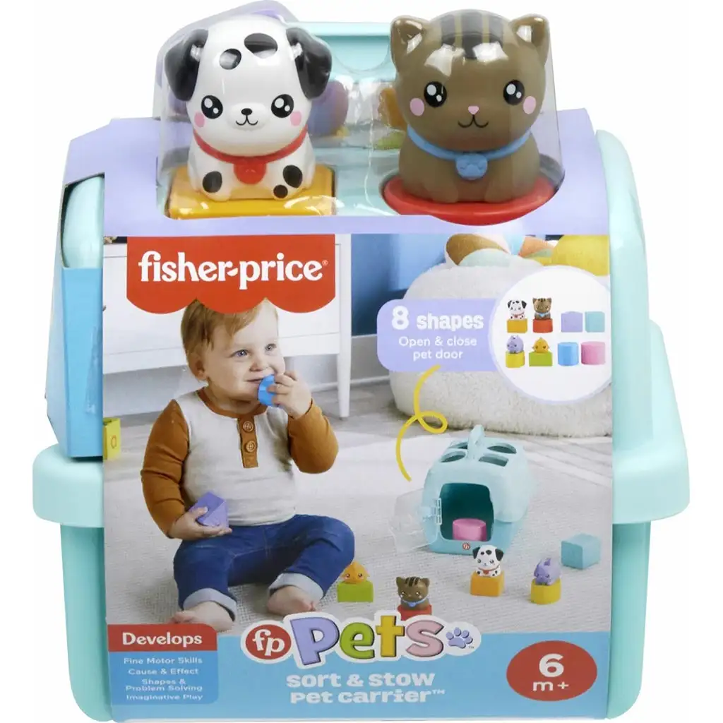 Fisher-Price: Малки любимци занимателен животински сортер - Mattel изображение 1