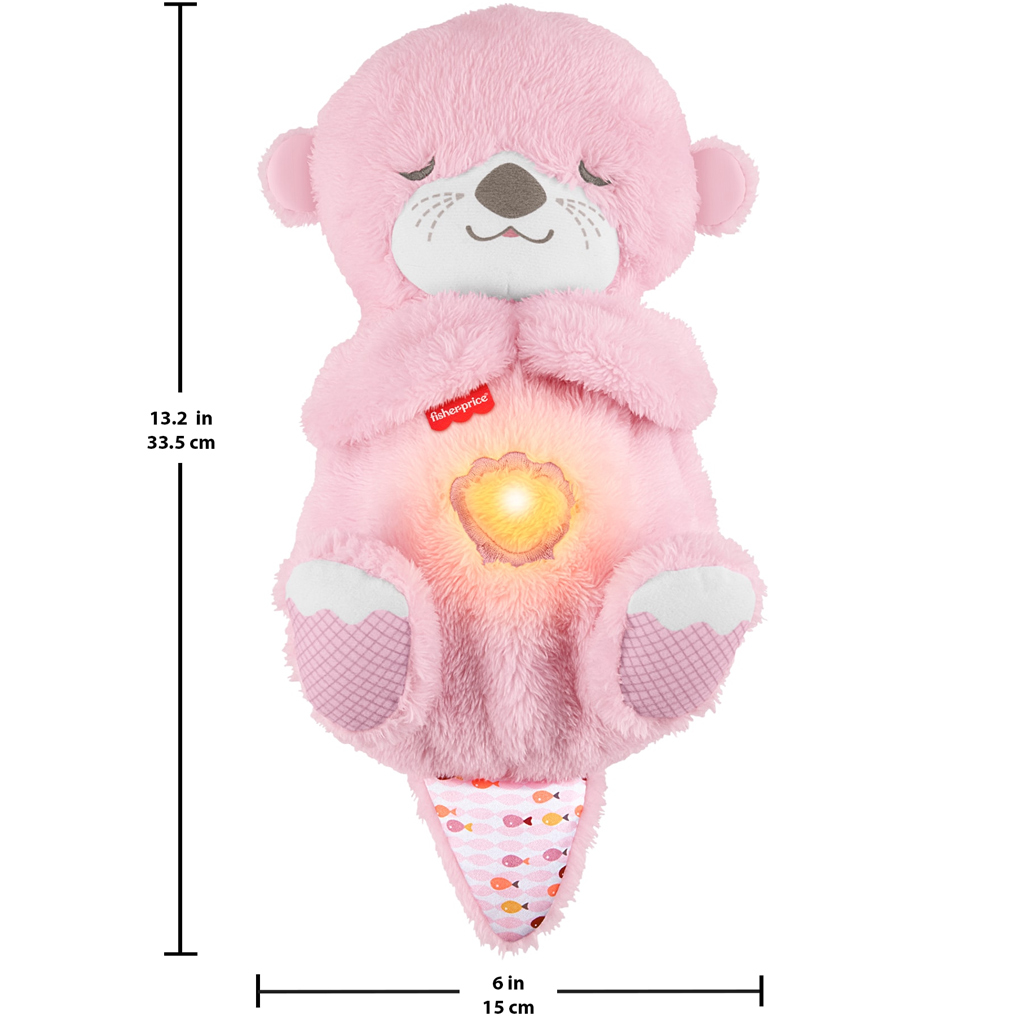 Fisher-Price: Розова спяща видра с функции - Mattel изображение 3