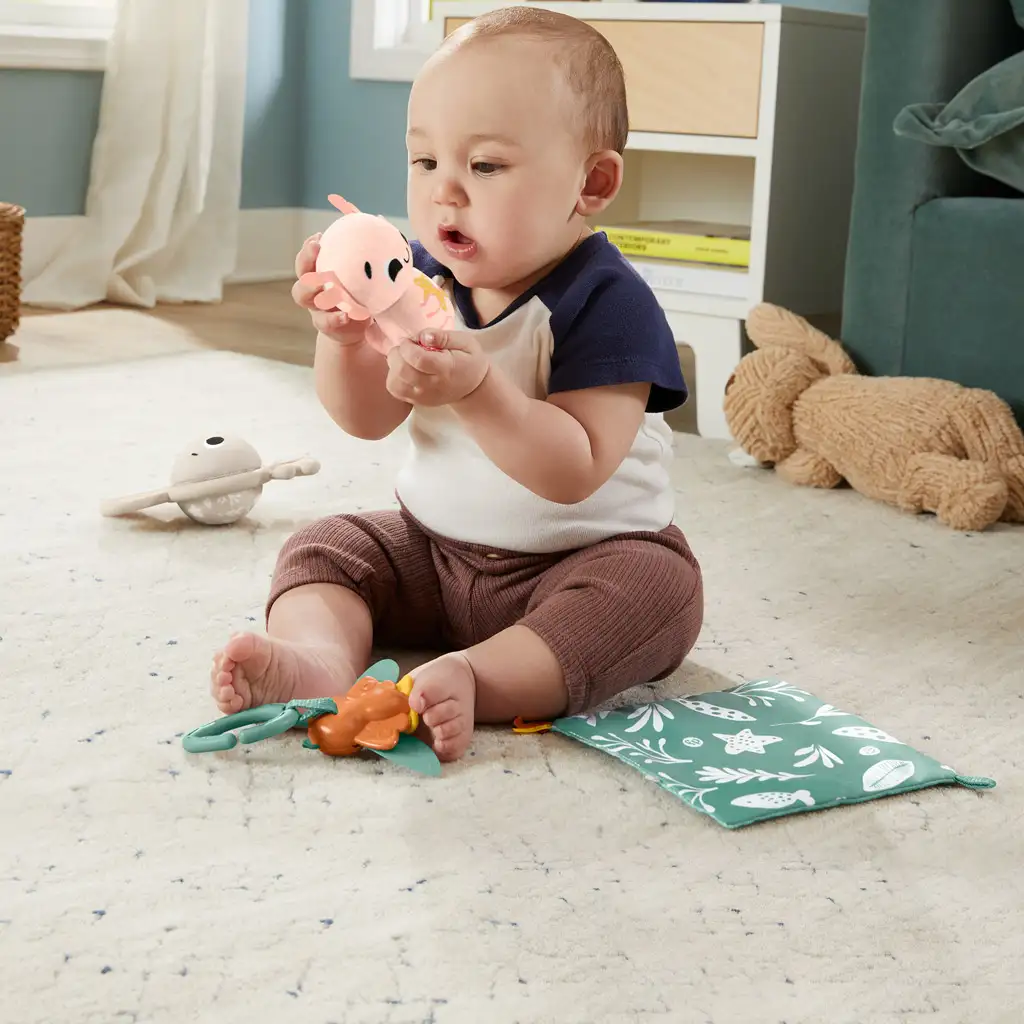Fisher-Price: Sensimals Здравей усещане 4 бр. бебешки играчки комплект - Mattel изображение 4