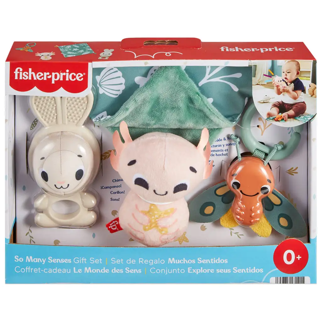 Fisher-Price: Sensimals Здравей усещане 4 бр. бебешки играчки комплект - Mattel изображение 7
