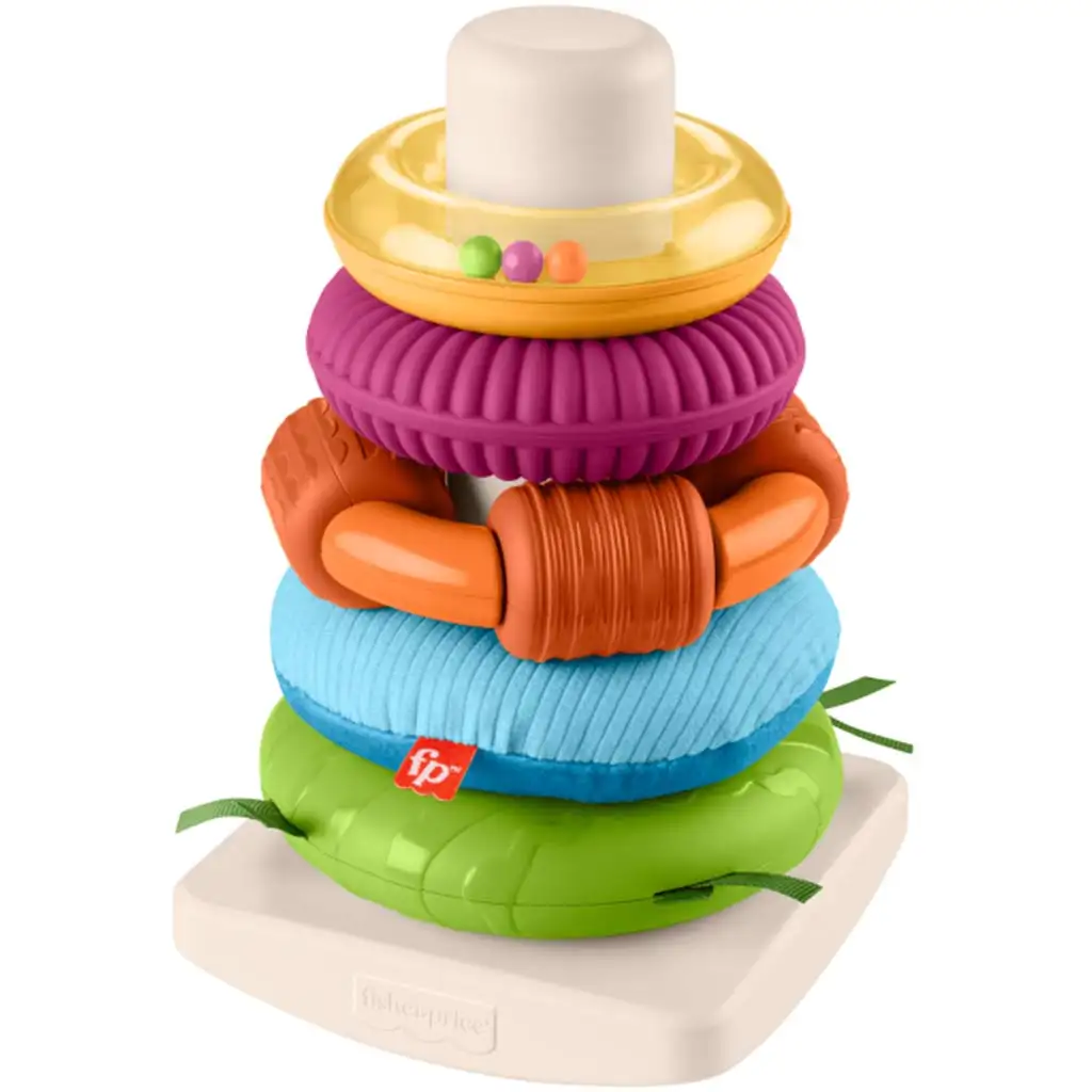Fisher-Price: Сензорен Rock-A-Stack™ пирамидка с пръстени - Mattel изображение 1