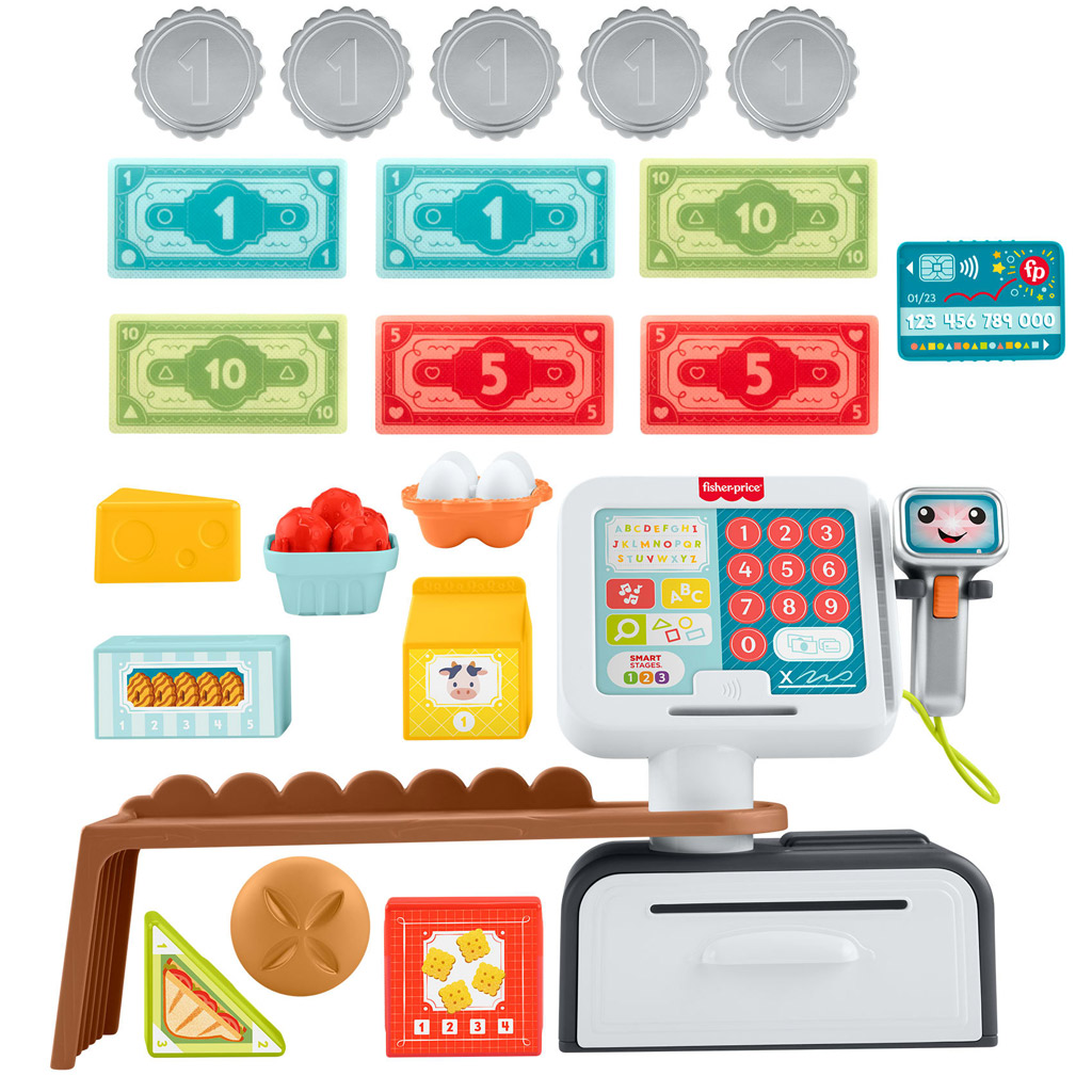 Fisher Price: Смей се и учи касов апарат - Mattel изображение 4