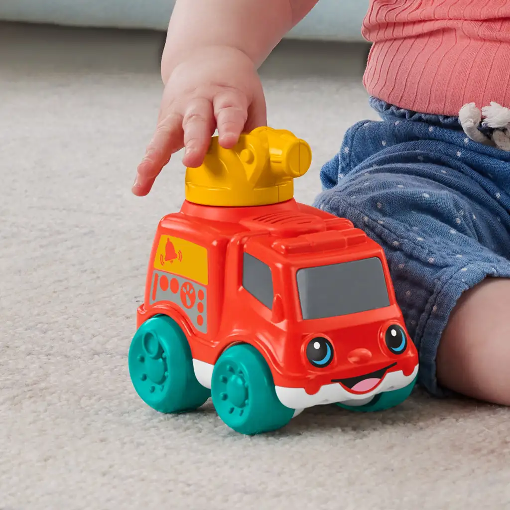 Fisher-Price: Тили-толи малка кола - Весел пожарникар - Mattel изображение 2