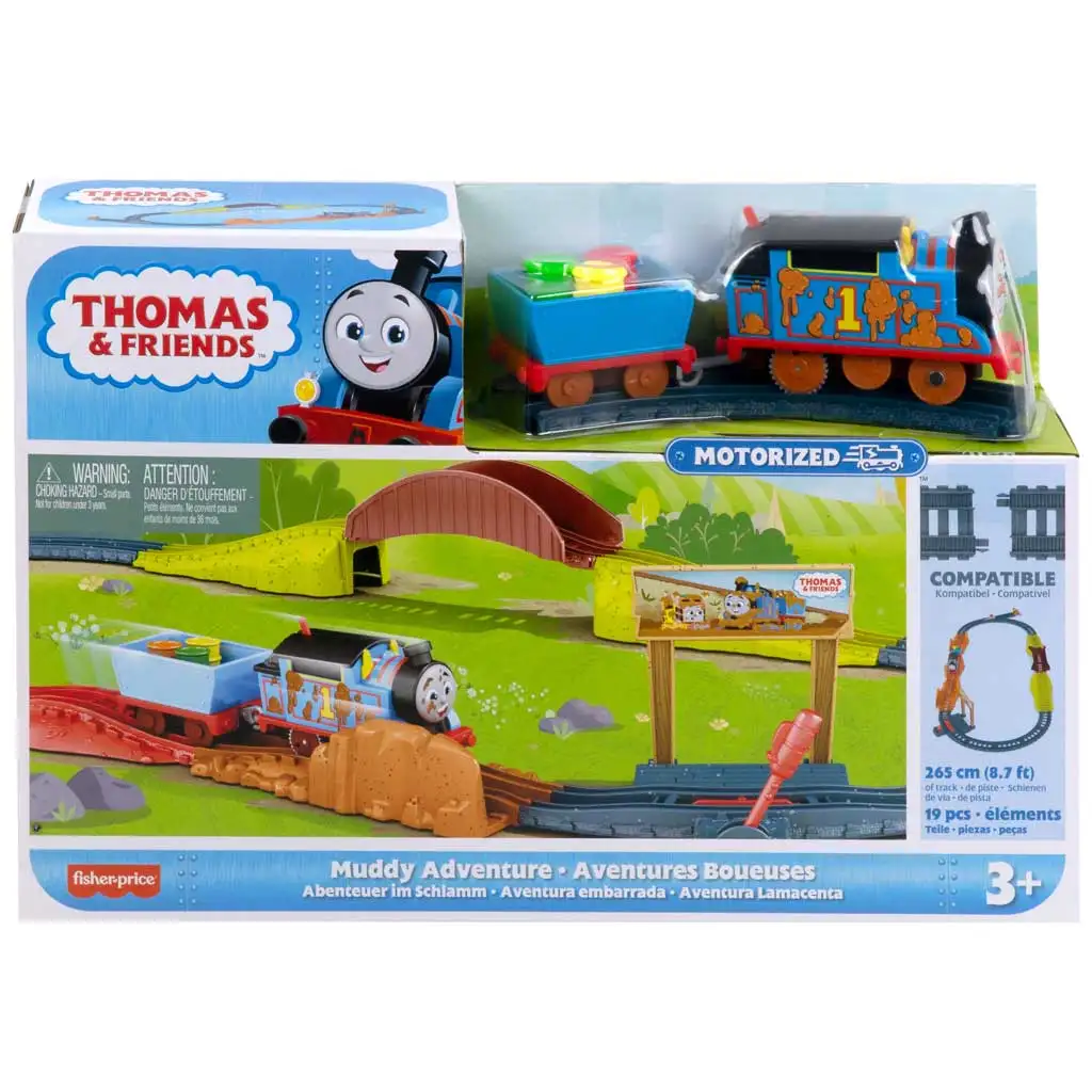Fisher-Price: Томас и приятели - Мръсно приключение моторизирана железопътна система - Mattel изображение 1