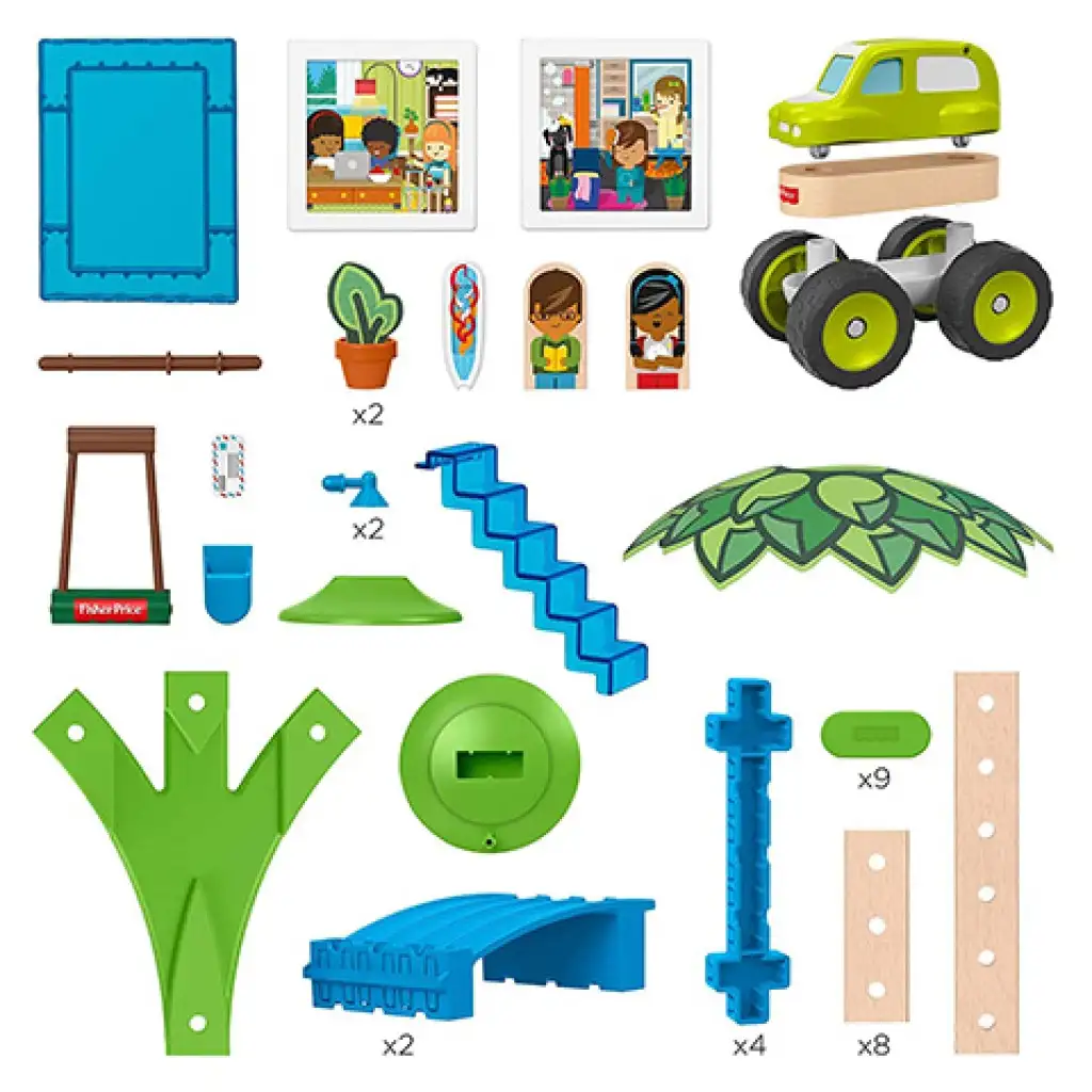 Fisher-Price: Wonder Makers морски бунгало строителен комплект 35бр - Mattel изображение 2