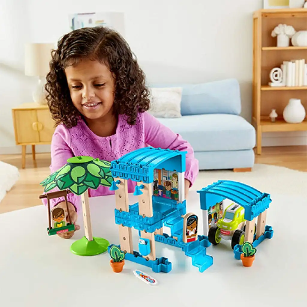 Fisher-Price: Wonder Makers морски бунгало строителен комплект 35бр - Mattel изображение 4