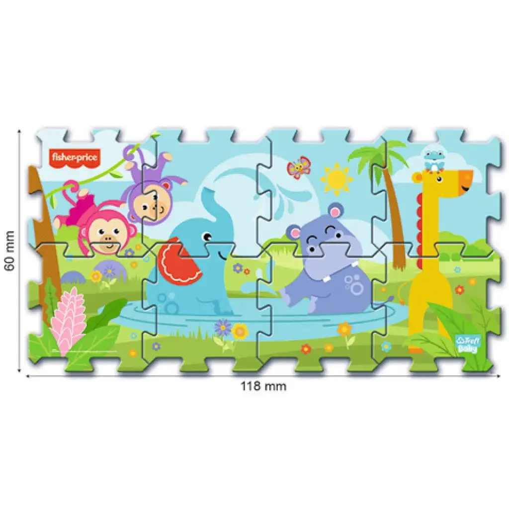 Fisher-Price Животински пъзел от гъба - Trefl изображение 2