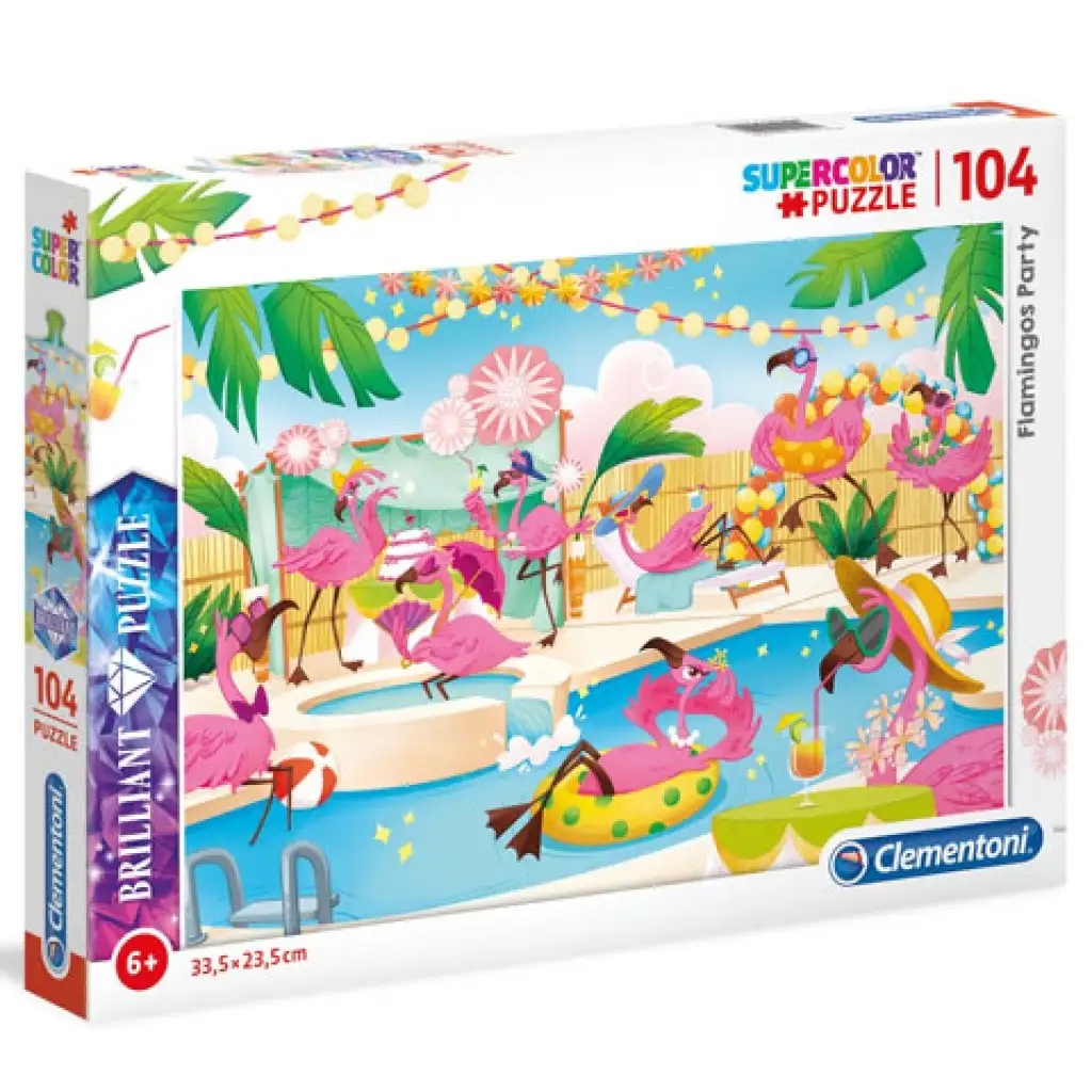 Фламинго парти 104 части пъзел - Clementoni изображение 1