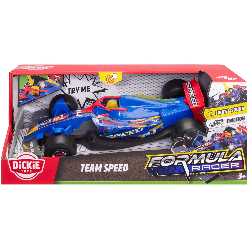 Formula Racer Team SPEED състезателна кола с светлина и звук - Dickie Toys изображение 1