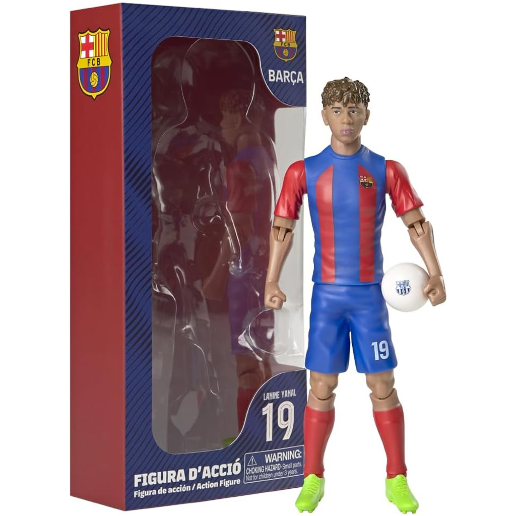 Футболист екшън фигура, 20 см - FC Barcelona, Ламине Ямал с номер 19 изображение 1