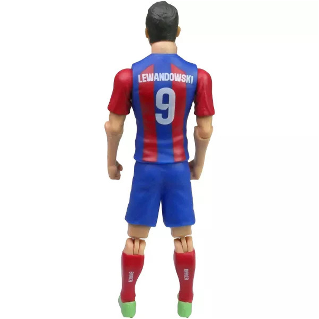 Футболист екшън фигура, 20 см - FC Barcelona, Lewandowski с номер 9 изображение 3