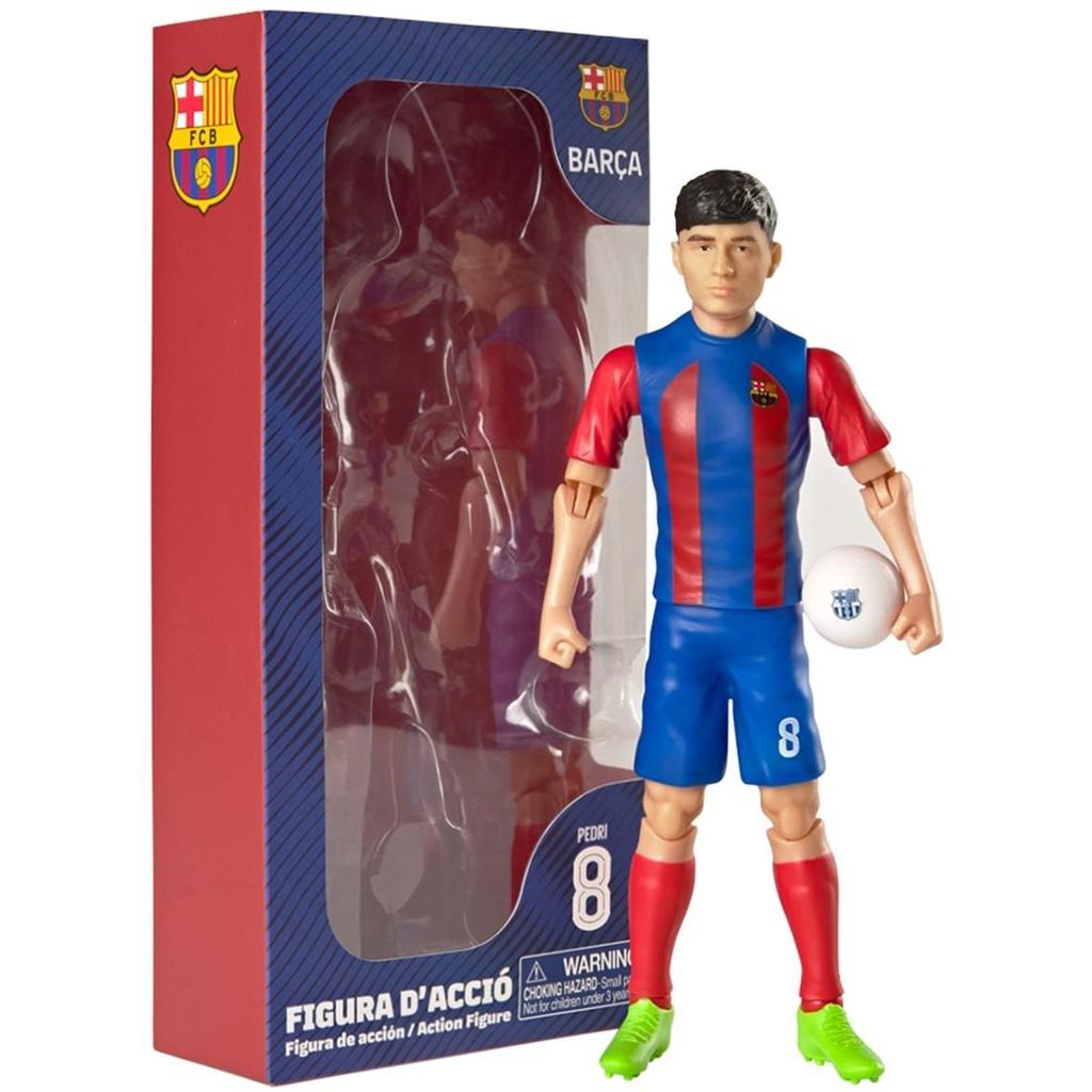 Футболист екшън фигура, 20 см - FC Barcelona, с номер 8 на Педри изображение 1