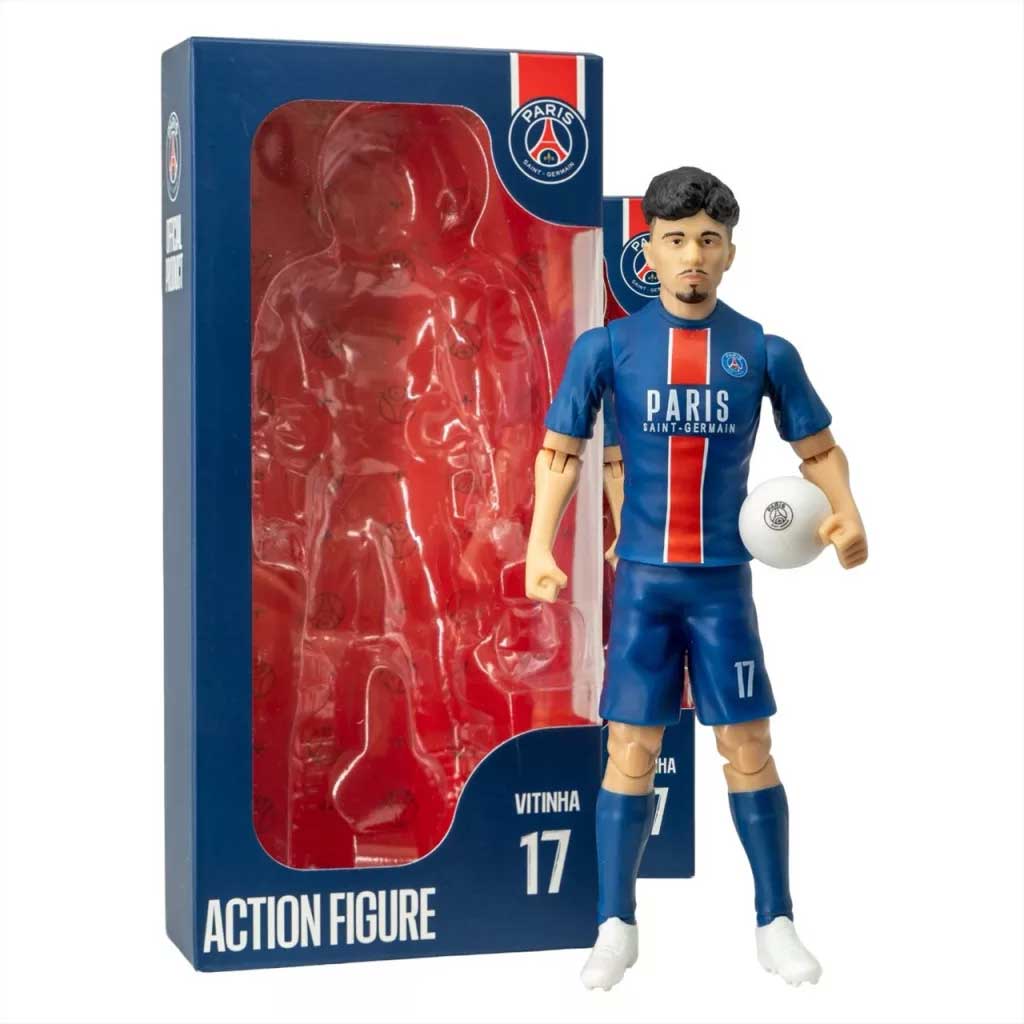 Футболист екшън фигура, 20 см - PSG, Vitinha с номер 17 изображение 1