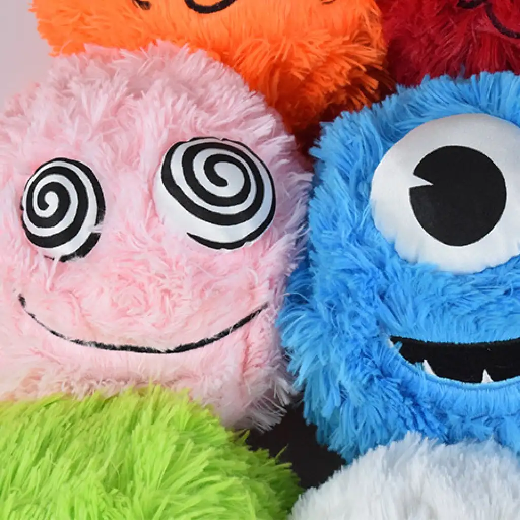 Fuzzy Monsters пухкав плюшен топка в различни варианти 23см изображение 5