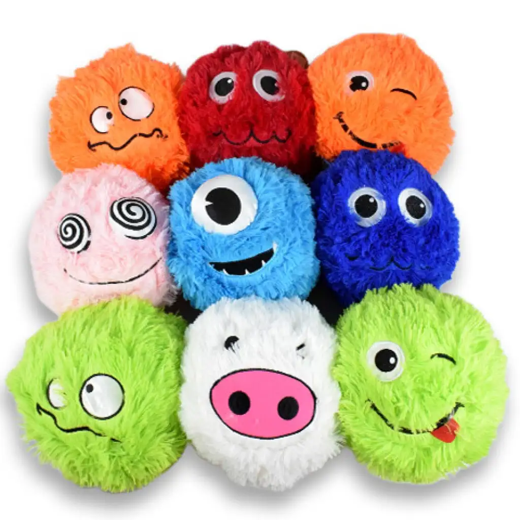 Fuzzy Monsters пухкав плюшен топка в различни варианти 23см изображение 1