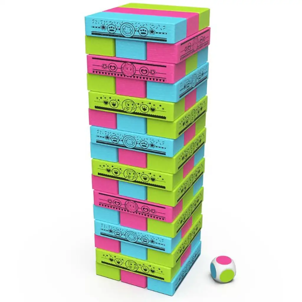 Габи Бебешки дом: Цветна кула строител jenga настолна игра - Spin Master изображение 2