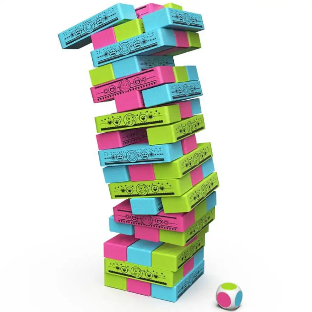 Габи Бебешки дом: Цветна кула строител jenga настолна игра - Spin Master изображение 3