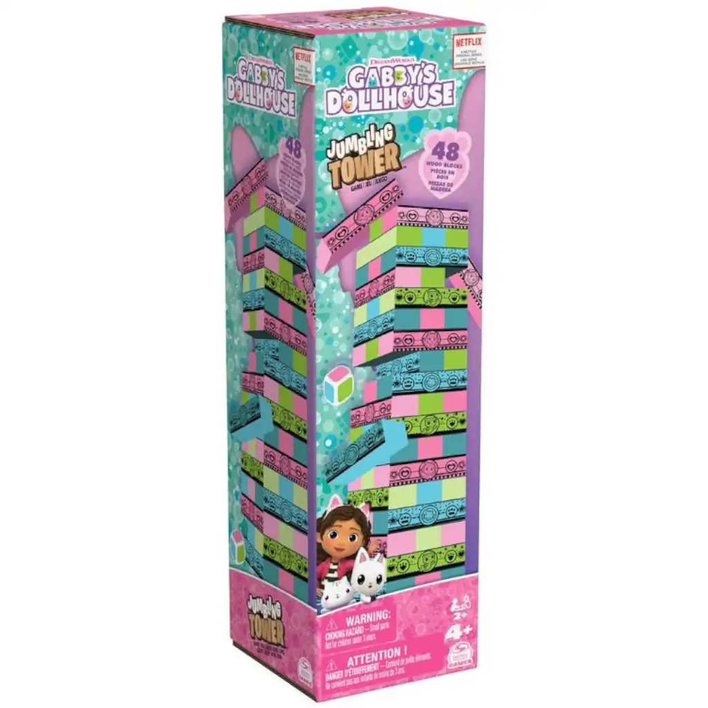 Габи Бебешки дом: Цветна кула строител jenga настолна игра - Spin Master изображение 1
