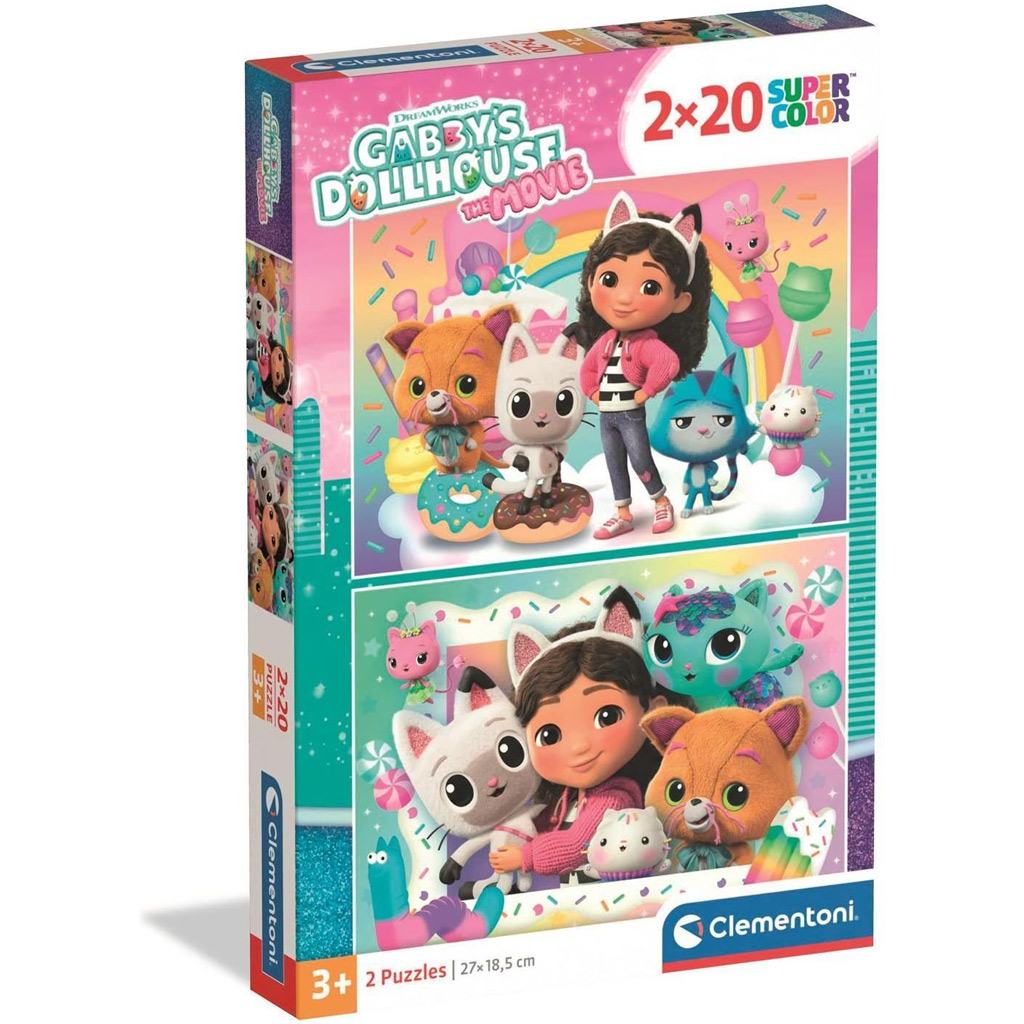 Gabi къща за играчки 2x20бр. Supercolor пъзел - Clementoni изображение 1