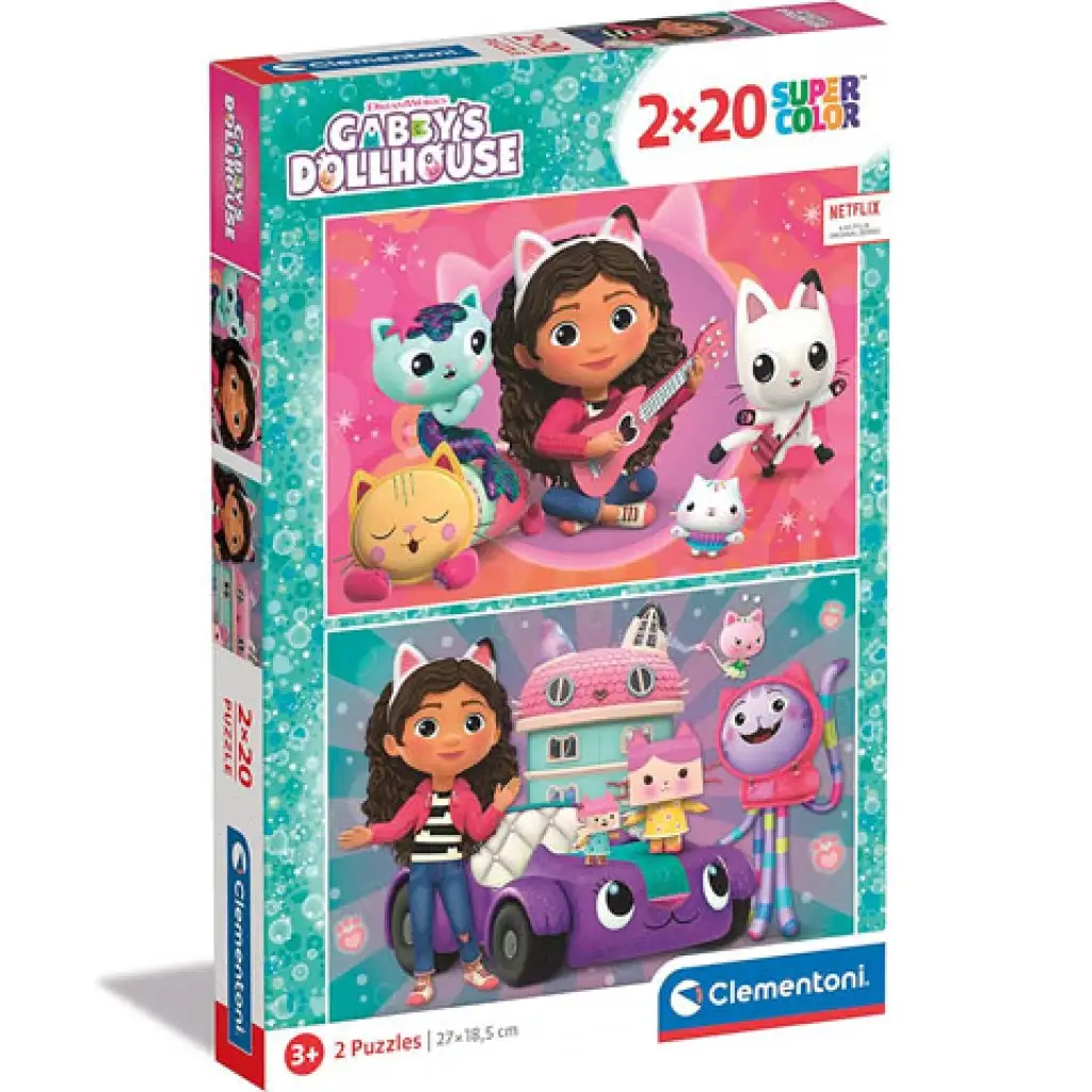 Gabi къща за играчки Supercolor 2x20бр. пъзел - Clementoni изображение 1