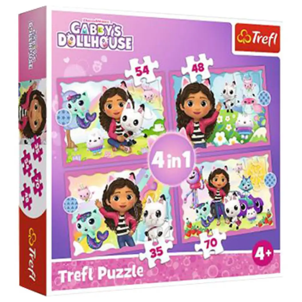Gabi къща за кукли 4 в 1 пъзел - Trefl изображение 1
