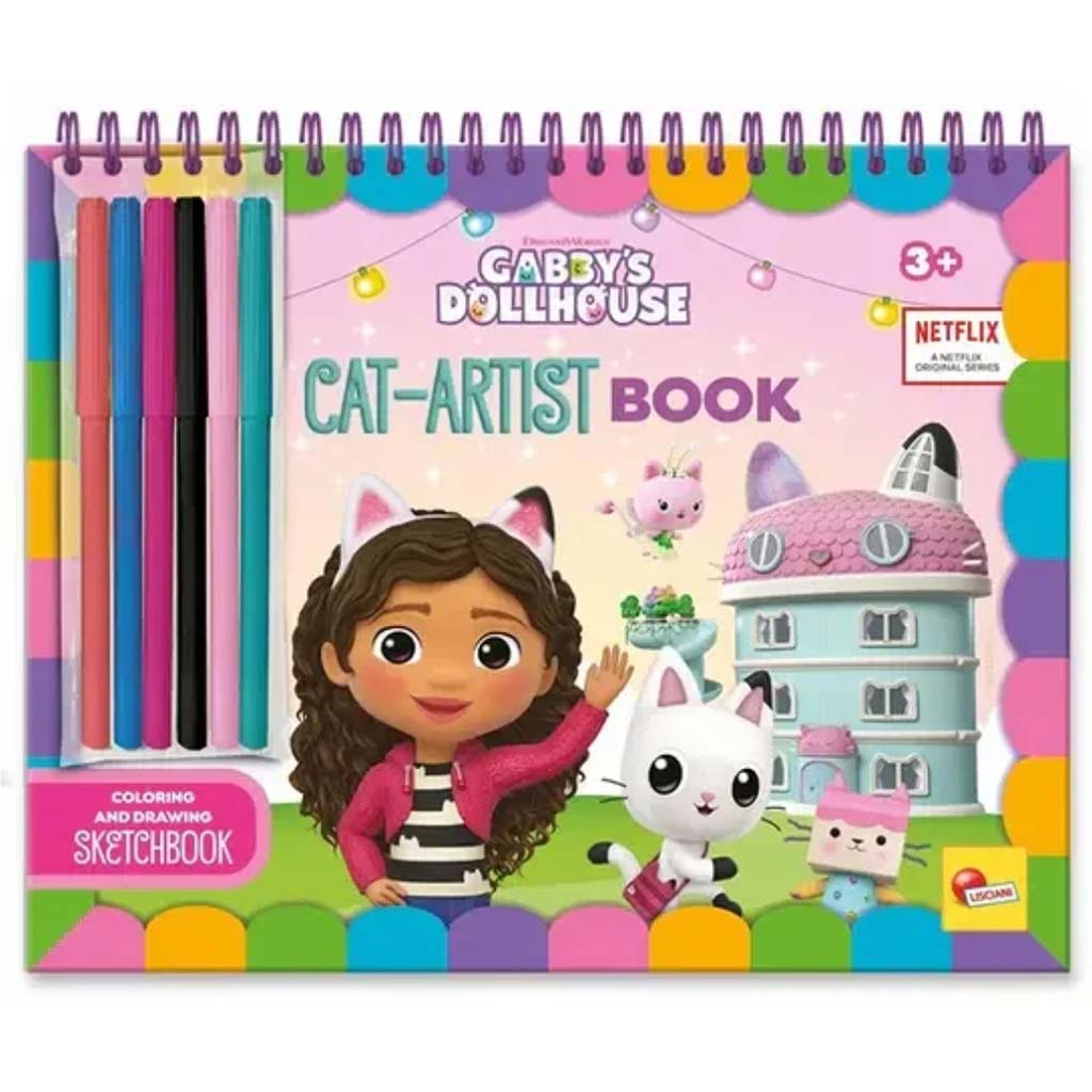 Gabi къща за кукли Cat-Artist книжка за оцветяване - Lisciani изображение 1