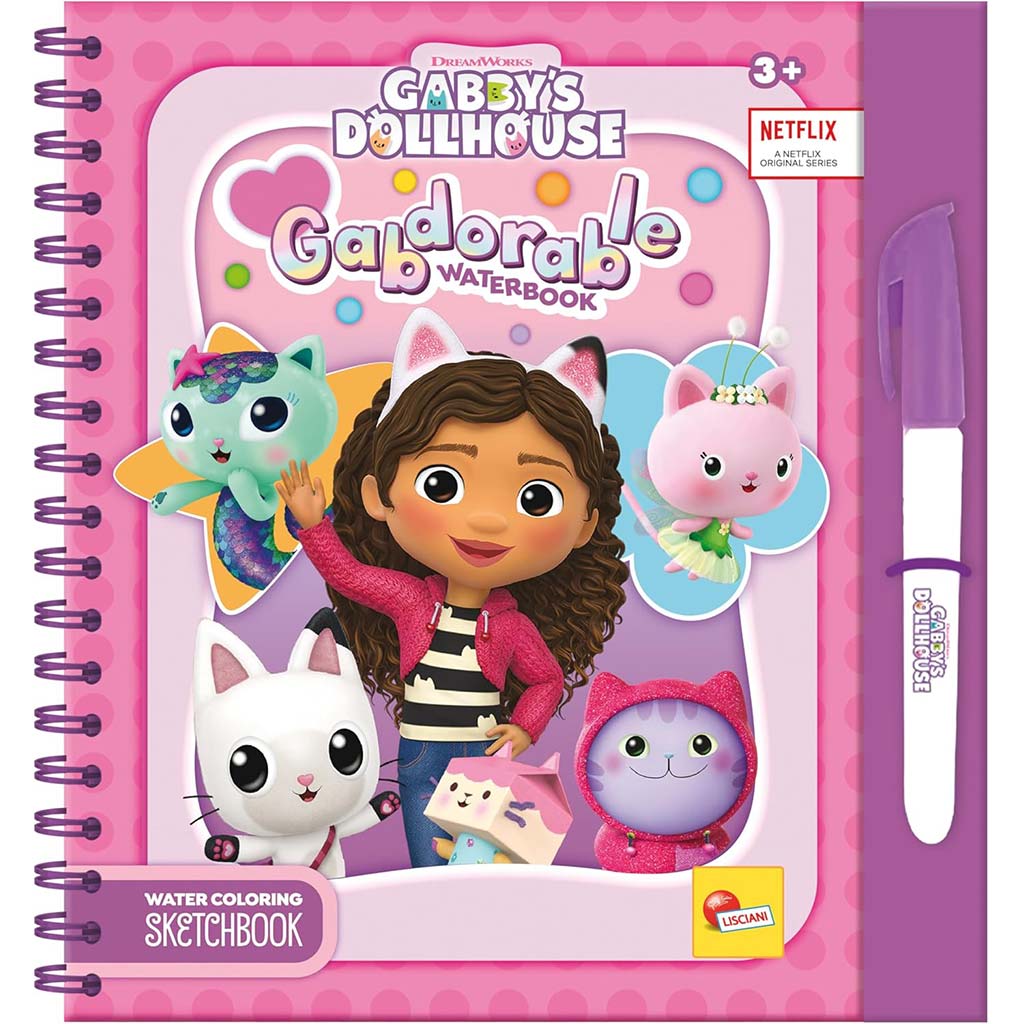 Gabi къща за кукли Gabdorable с водно рисуване книга за оцветяване - Lisciani изображение 1