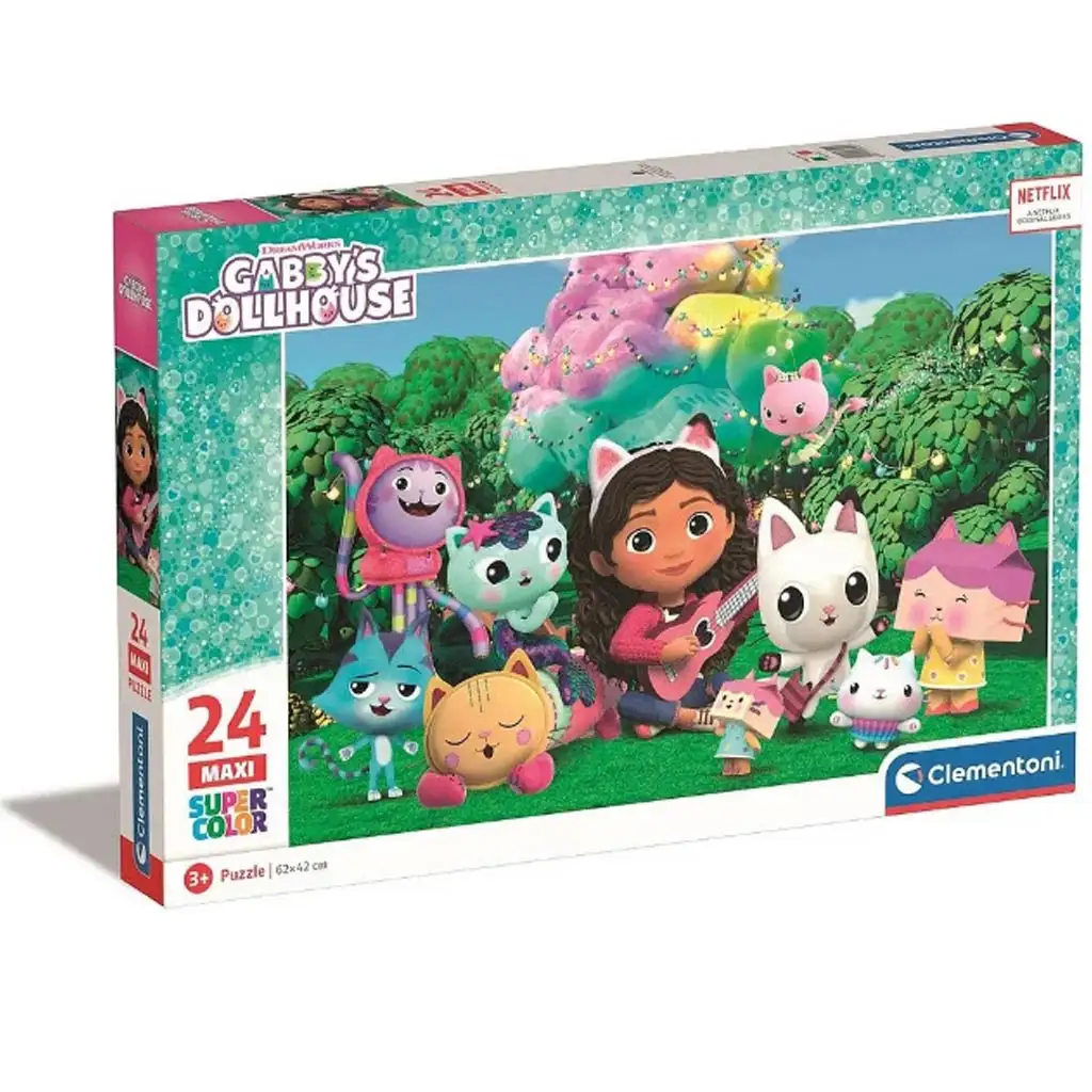 Габи къща за кукли: Maxi Super Color Puzzle 24 части - Clementoni изображение 1