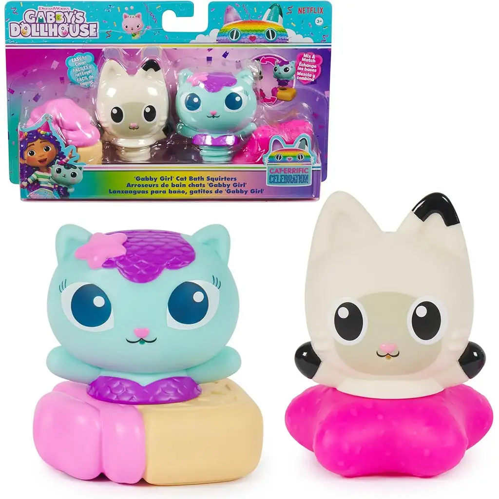 Gabi къща за кукли: Mercat и Pandy Paws играчки за баня с пръскалки - Spin Master изображение 2