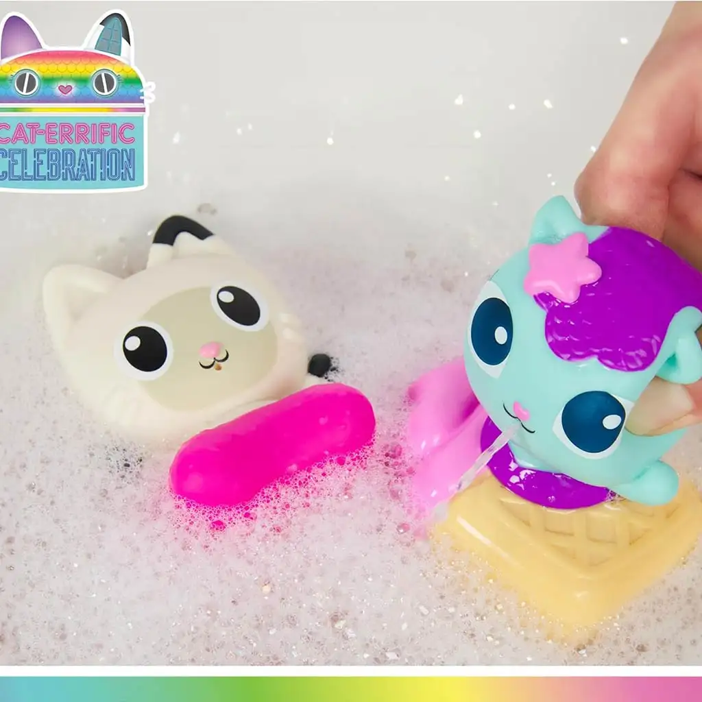 Gabi къща за кукли: Mercat и Pandy Paws играчки за баня с пръскалки - Spin Master изображение 3