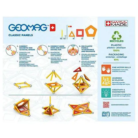 Geomag Green Line Classic Panels магнитна строителна играчка 35бр. изображение 2
