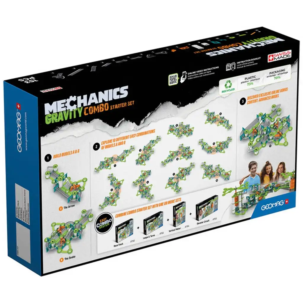 Geomag: Mechanics Gravity Recycled Начален комплект 153бр изображение 2